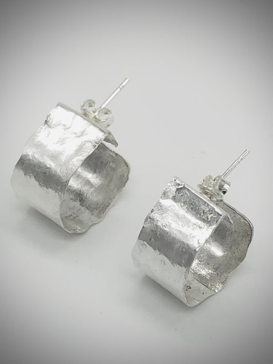 Oorbellen Hammered Hoops