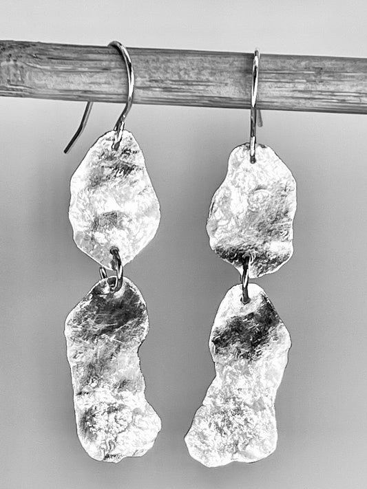 Oorbellen Hanging Pieces (totale lengte 5cm)