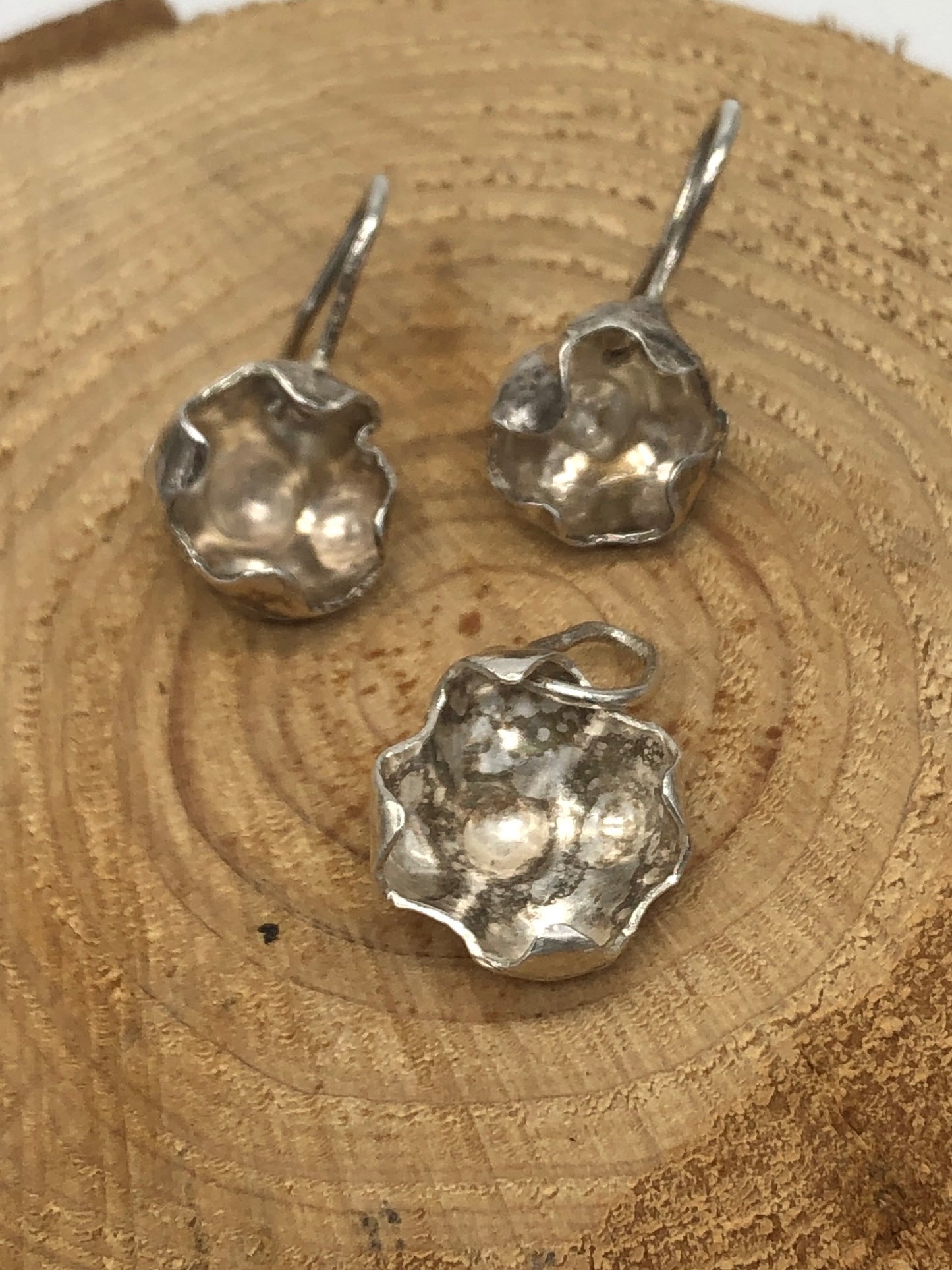 Set flower (hanger en oorbellen)